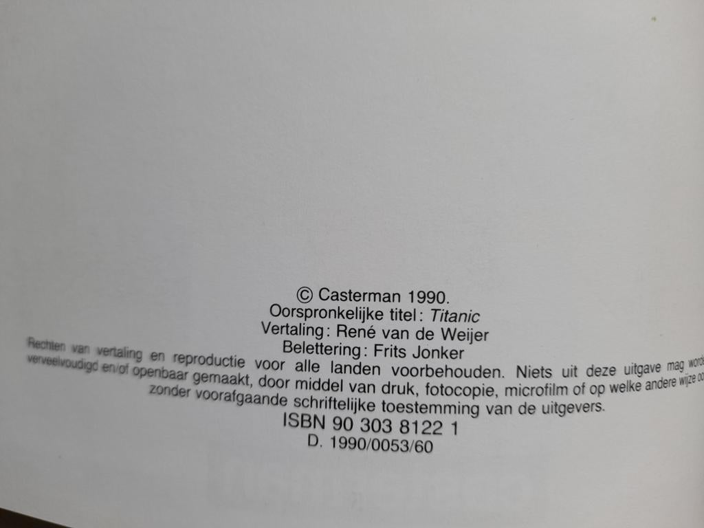 Titanic, Micheluzzi, Casterman., Boeken, Stripboeken, Eén stripboek, Ophalen of Verzenden, Gelezen