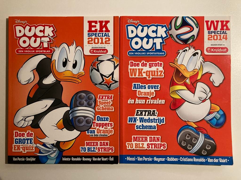 Donald Duck - Duck Out EK 2012 & WK 2014 Boeken - Nieuw, Boeken, Stripboeken, Meerdere stripboeken, Ophalen of Verzenden, Nieuw