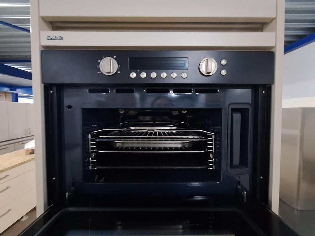 Complete keuken Compleet met APP 120Keukens op voorraad 2792, Wit, Hoekkeuken, Ophalen of Verzenden, Zo goed als nieuw
