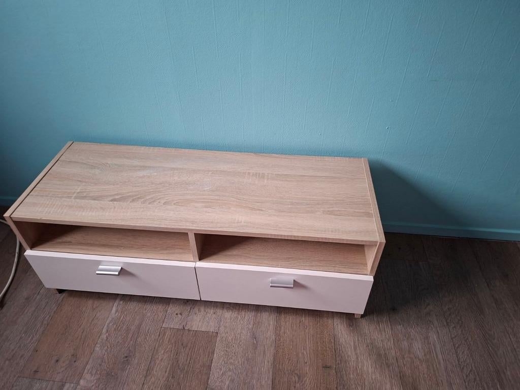 Mooie TV kast met opbergruimte, Huis en Inrichting, Kasten | Televisiemeubels, Ophalen, Overige materialen, Gebruikt, 100 tot 150 cm