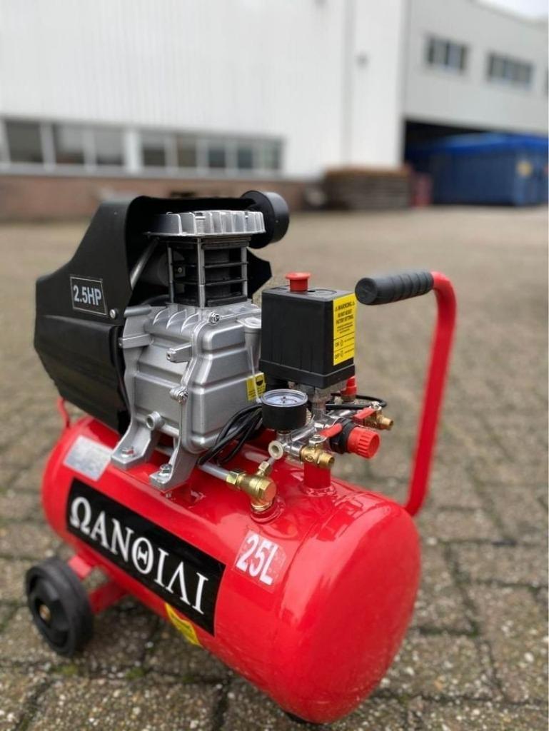 Compressor 25L | NIEUW uit voorraad leverbaar!, Ophalen, Nieuw, Minder dan 200 liter/min, 25 tot 100 liter