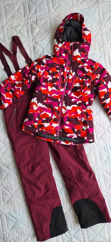 Dames Tenson skipak (jas+broek) - wijnrood - ZGAN - maat 38, Maat 38/40 (M), Tenson, Ophalen of Verzenden, Zo goed als nieuw
