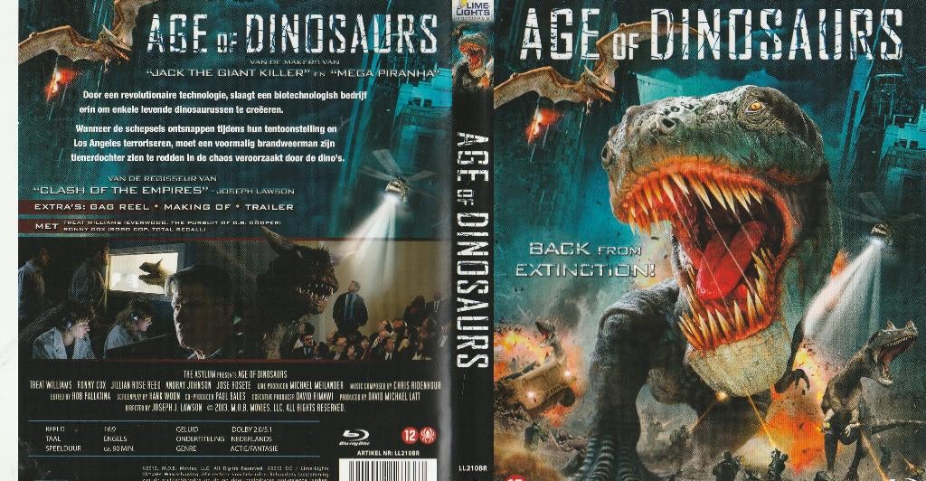 Age of dinosaurs blu ray ( nederlands ondertiteld ), Ophalen of Verzenden, Zo goed als nieuw, Science Fiction en Fantasy