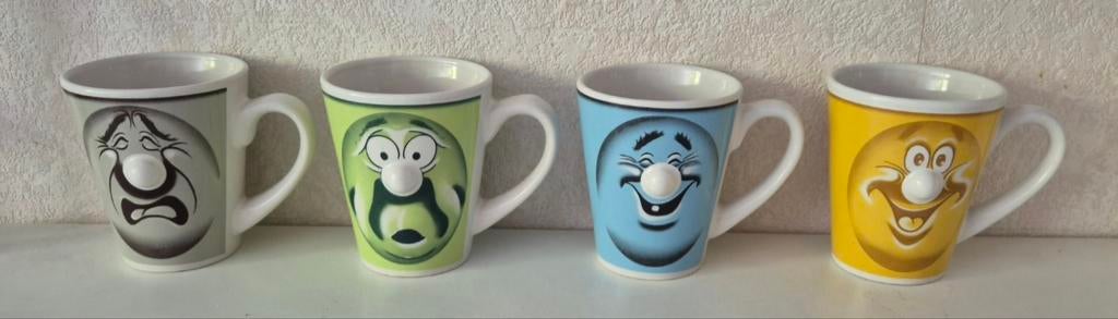 3D koffiebekers, Ophalen of Verzenden, Zo goed als nieuw, Aardewerk