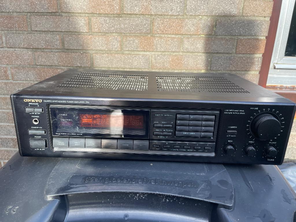 Onkyo TX-910 tuner versterker, Ophalen of Verzenden, Gebruikt, 120 watt of meer, Onkyo