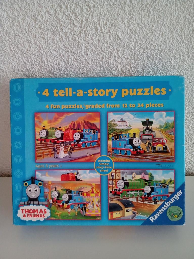 4 Legpuzzels van Thomas de Trein (alle 4 compleet), Ophalen of Verzenden, Gebruikt