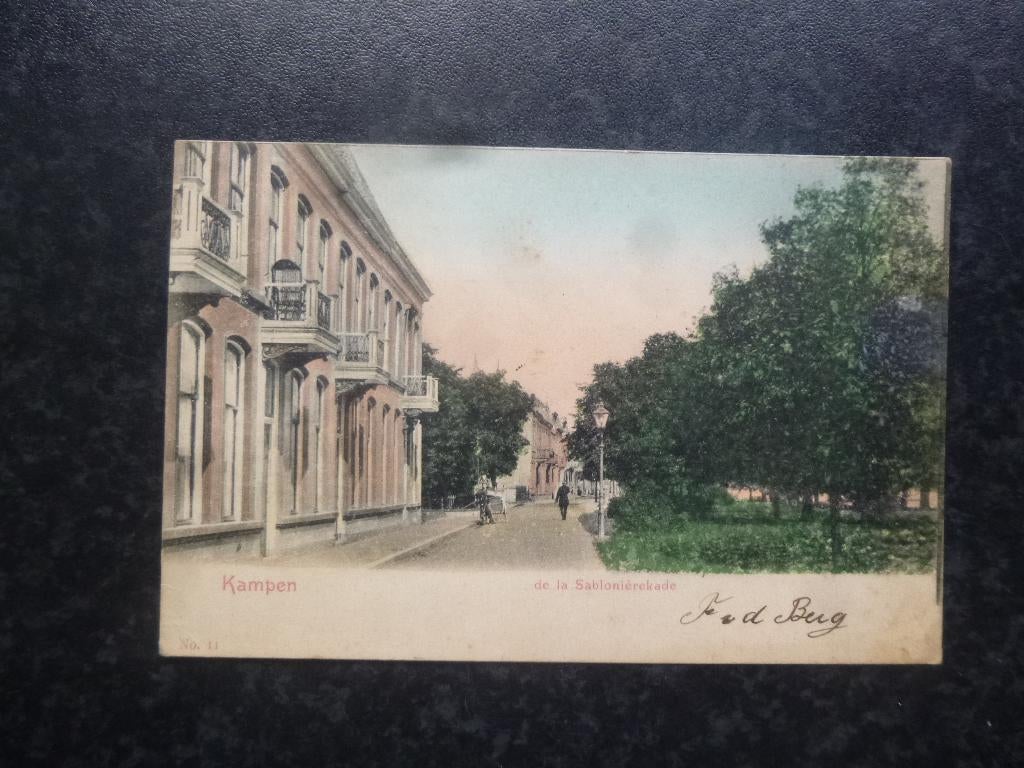 KAMPEN De La Sablonierekade B  1903, Verzamelen, Ophalen of Verzenden, Voor 1920, Overijssel