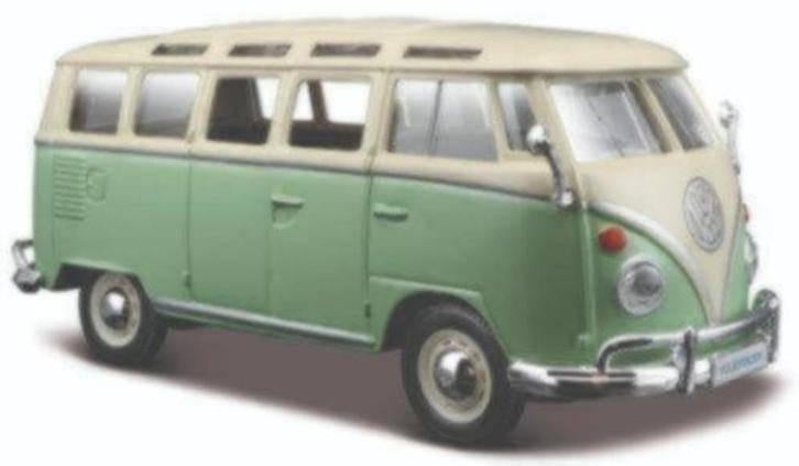 VW T1 Samba Van - 1:24, Hobby en Vrije tijd, Modelauto's | 1:24, Maisto, Auto, Ophalen of Verzenden, Eiberstraat 9 te Dokkum