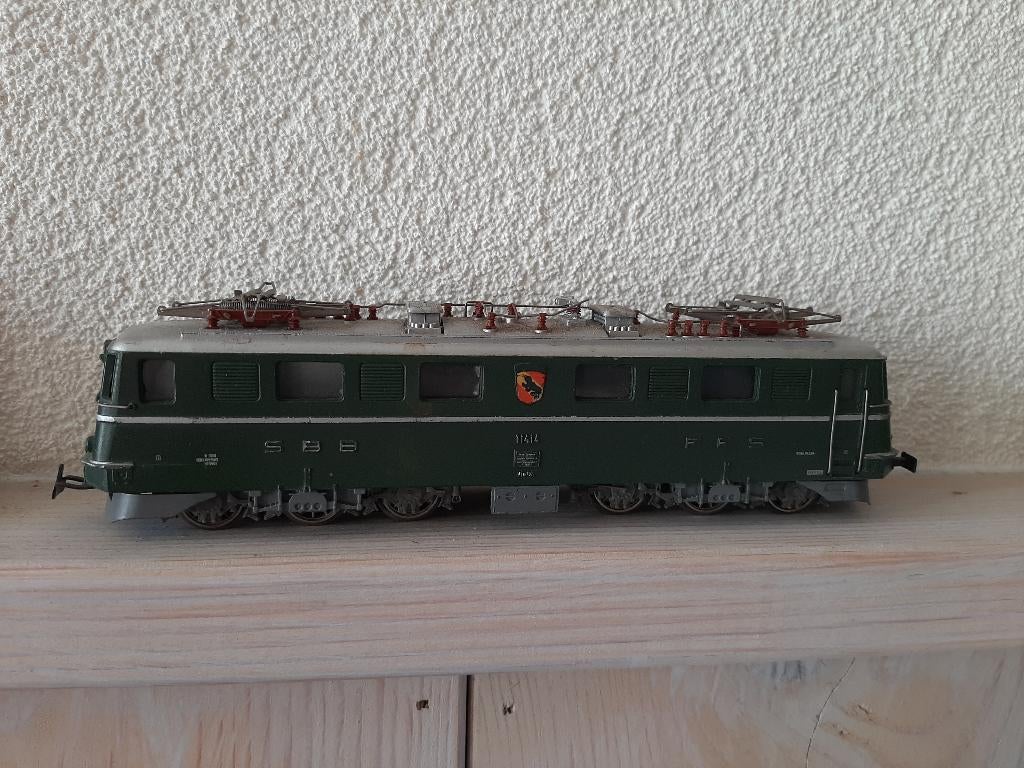 Marklin 3050 zwitserse locomotief., Wisselstroom, Gebruikt, Locomotief, Ophalen of Verzenden