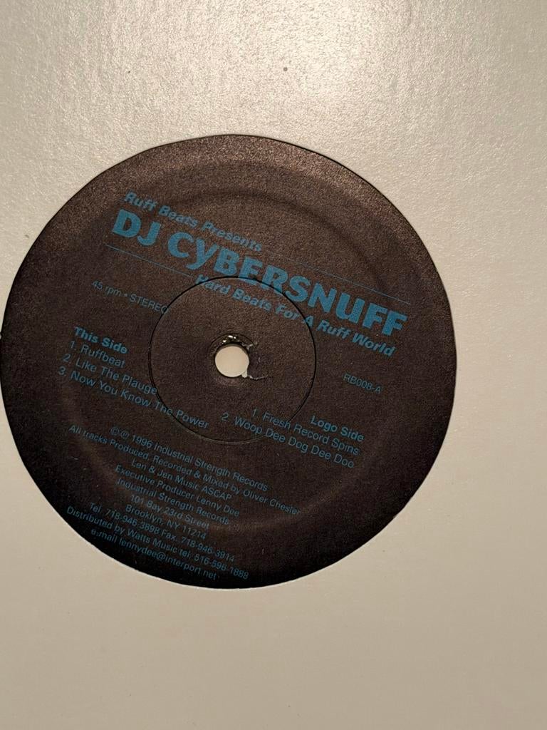 Gabber Vinyl - DJ Cybersnuff - Ruff Beats, Ophalen of Verzenden, Gebruikt, 12 inch, Techno of Trance