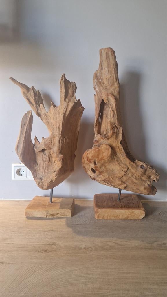 Decoratieve Houtsculpturen van Mangohout, Ophalen, Nieuw