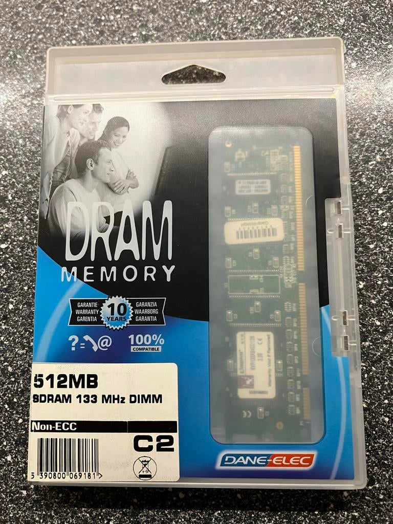 512MB DDR SDRAM 133 MHz DIMM - Gebruikt, Computers en Software, RAM geheugen, Ophalen, DDR, Desktop, Gebruikt