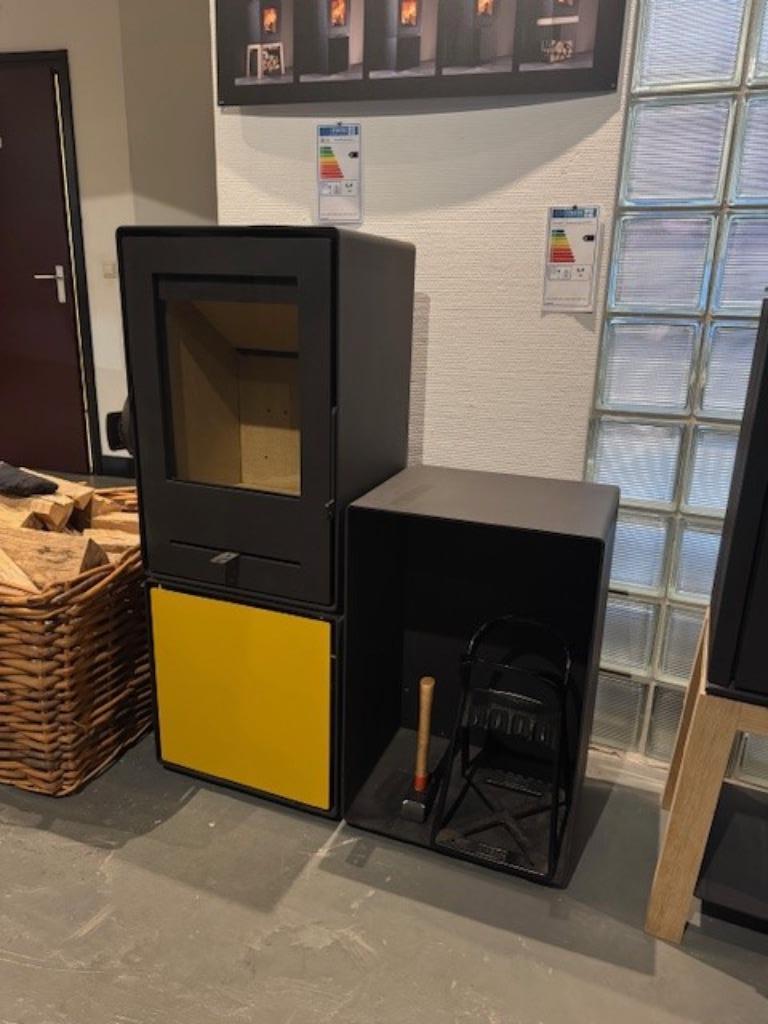 Trimline Woody Grid, Huis en Inrichting, Kachels, Ophalen, Vrijstaand, Hout, Nieuw