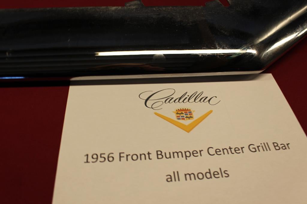 1956 Cadillac chrome bumper, verchroomd, grille center bar, Ophalen, Voor, Gereviseerd, Cadillac