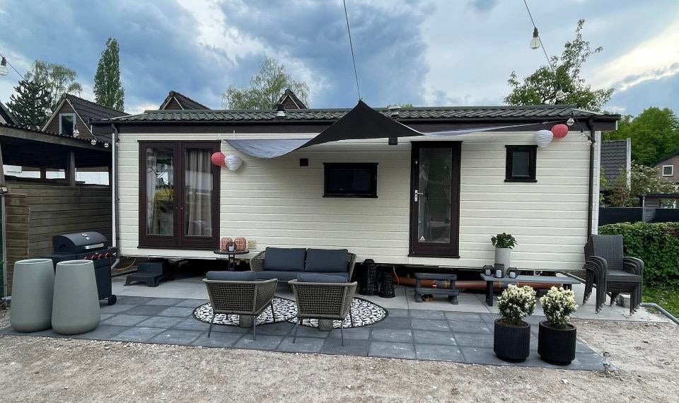 Stawagen 3,50 x 8,75 Woonwagen Chalet, Caravans en Kamperen, Stacaravans, Tot en met 2