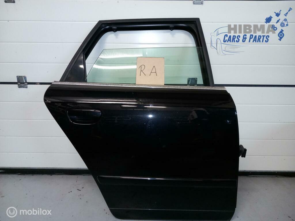 Audi A4 Avant B7 Portier Rechts Achter Phantom Black 04-11, Gebruikt, Deur, Achter, Audi