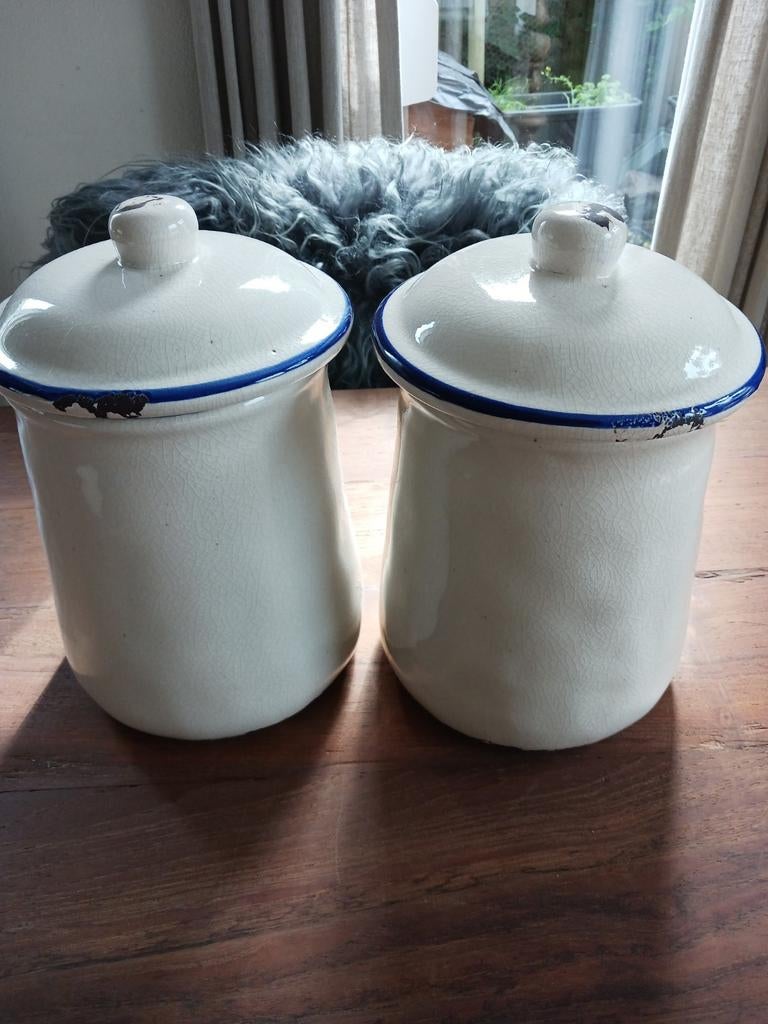 Grote Brynxz potte met deksel, Overige kleuren, Ophalen of Verzenden, Minder dan 50 cm, Glas