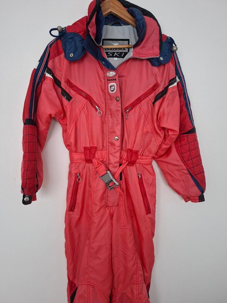 Vintage skipak 36 retro fout après-ski carnaval klunen, Ophalen of Verzenden, Zo goed als nieuw, Kleding, Overige merken