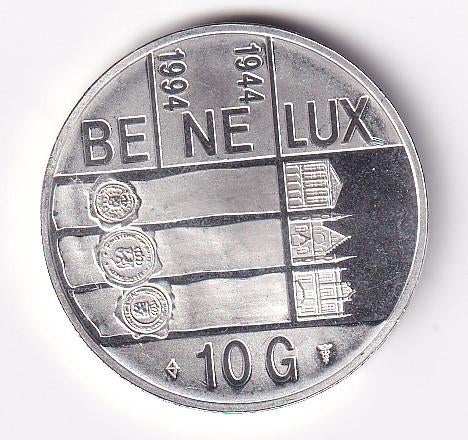 10 Gulden 1994 Prachtig, Verzenden, Koningin Beatrix, Zilver, Losse munt