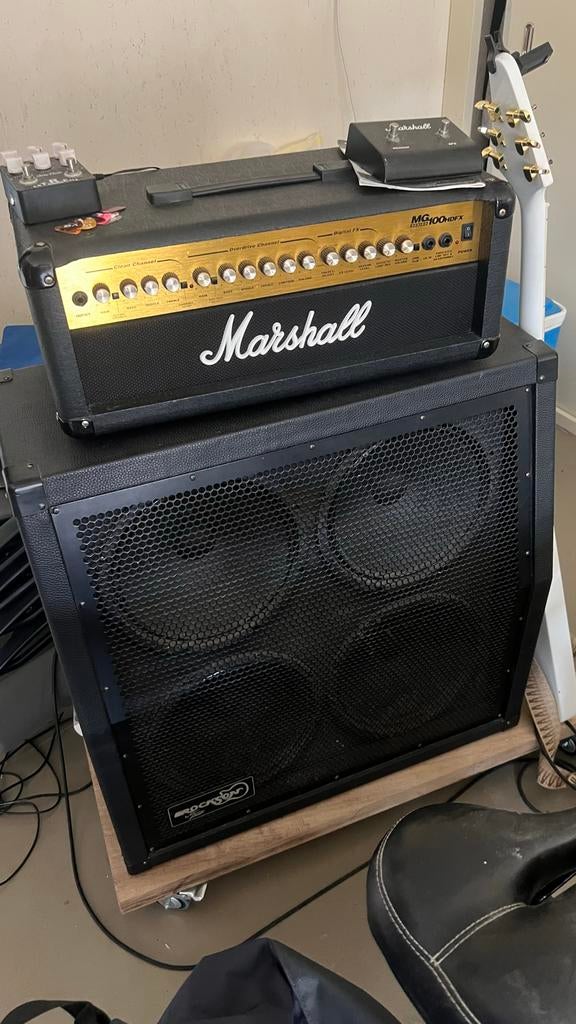 Marshall MG100HDFX Stack - Krachtige Gitaarversterker, Muziek en Instrumenten, Ophalen of Verzenden, Gebruikt, Gitaar, 100 watt of meer