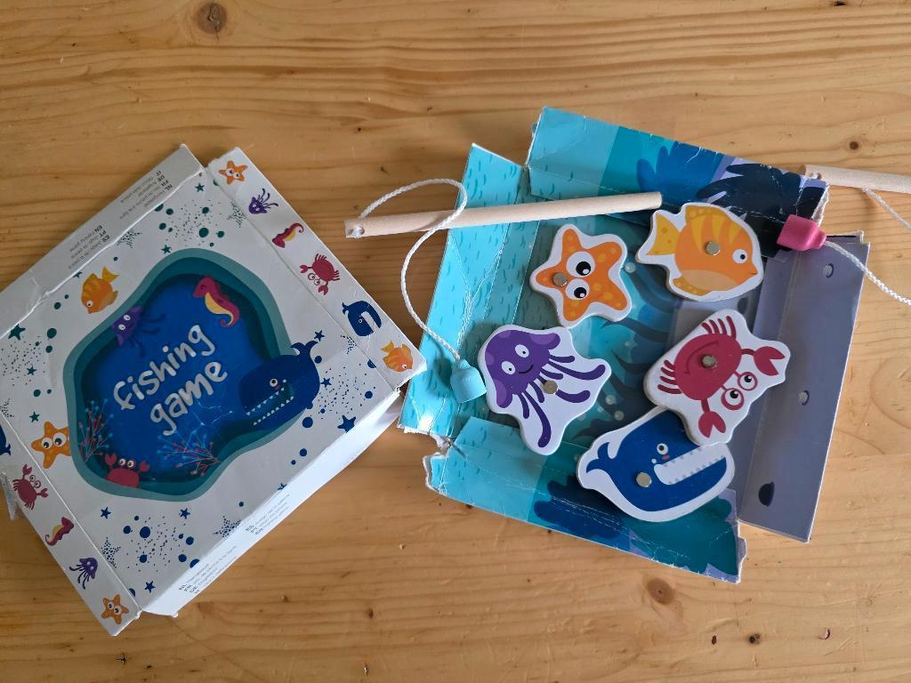 Magneet vissen, 2 tot 4 jaar, Gebruikt, Ophalen of Verzenden, Van hout