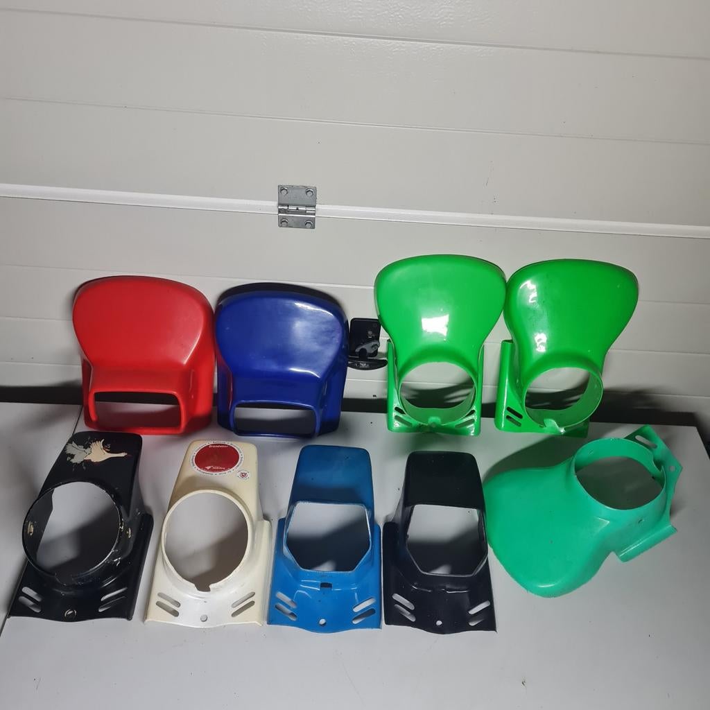 Diverse koplamp kappen spoiler puch Honda enz, Ophalen of Verzenden, Zo goed als nieuw, Koplamp