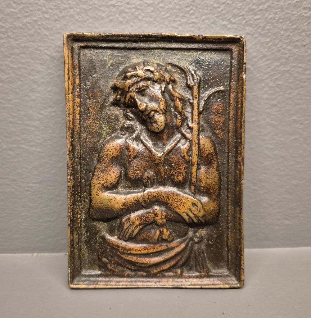 17de eeuws brons Icoon, Ophalen of Verzenden