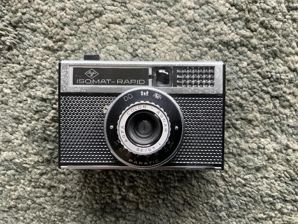agfa isomat rapid vintage camera, Ophalen of Verzenden, Gebruikt, Compact, Overige Merken