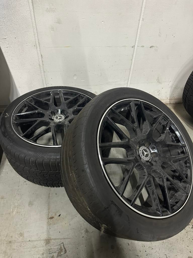 2x Mercedes Gle 350 2021 22 inch velgen 1 zm band 1 w band, Auto-onderdelen, Banden en Velgen, Ophalen of Verzenden, Zomerbanden