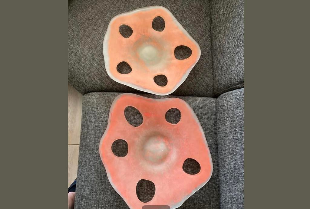 2 mooie zware schalen voor bv sierfruit of decoratie, Ophalen of Verzenden, Zo goed als nieuw, Rond