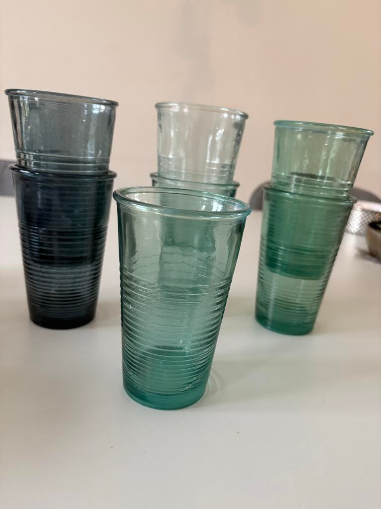 Jamie Oliver Glazen - Set van 7, Huis en Inrichting, Glas of Glazen, Ophalen of Verzenden, Effen, Glas