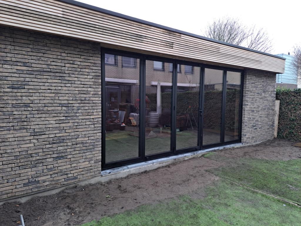 Hefschuifpui en harmonicadeur goedkoopste van NL en BE prijs, Verzenden, 225 cm of meer, Inclusief glas, Nieuw