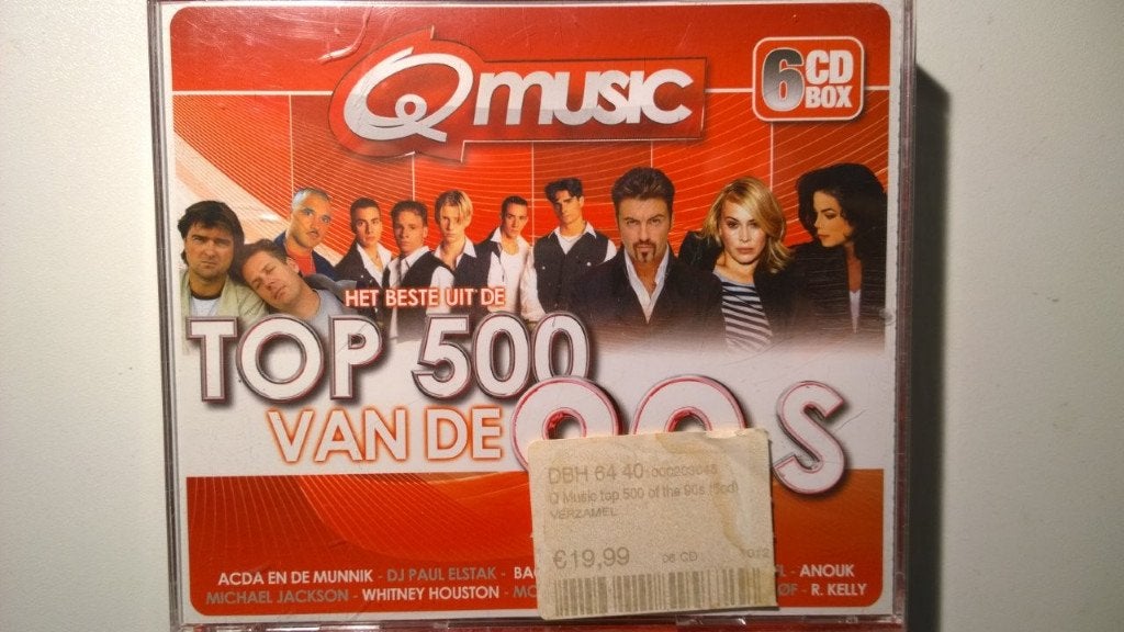 Het Beste Uit De Q-Music Top 500 Van De 90's 2013 (6 CD), Ophalen of Verzenden, Zo goed als nieuw, Pop, Boxset