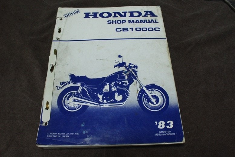 Honda CB1000 C 1983 motorcycle shop manual CB 1000, Motoren, Handleidingen en Instructieboekjes, Ophalen of Verzenden, Honda