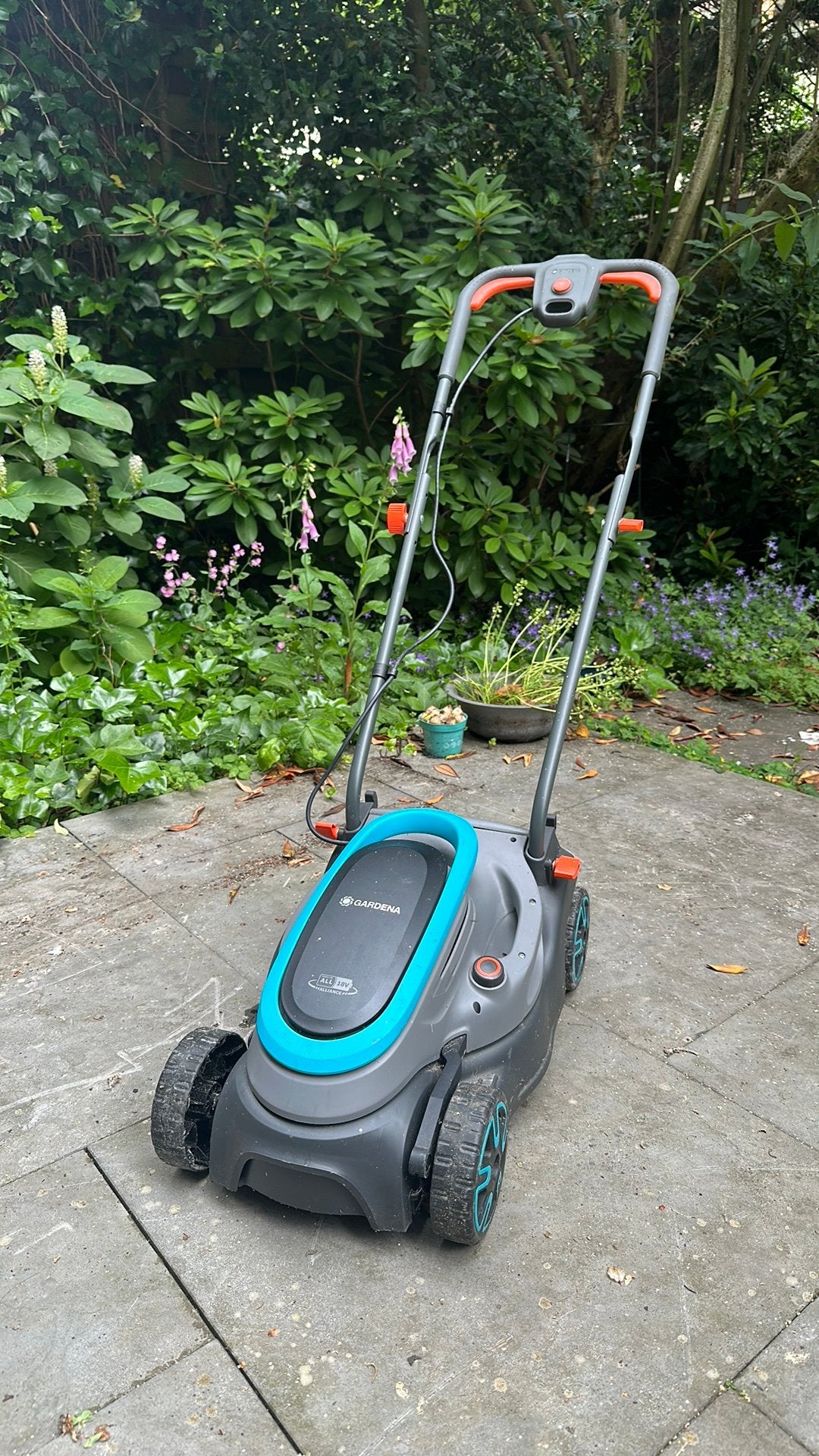 Gardena accumaaier, Ophalen, Gebruikt