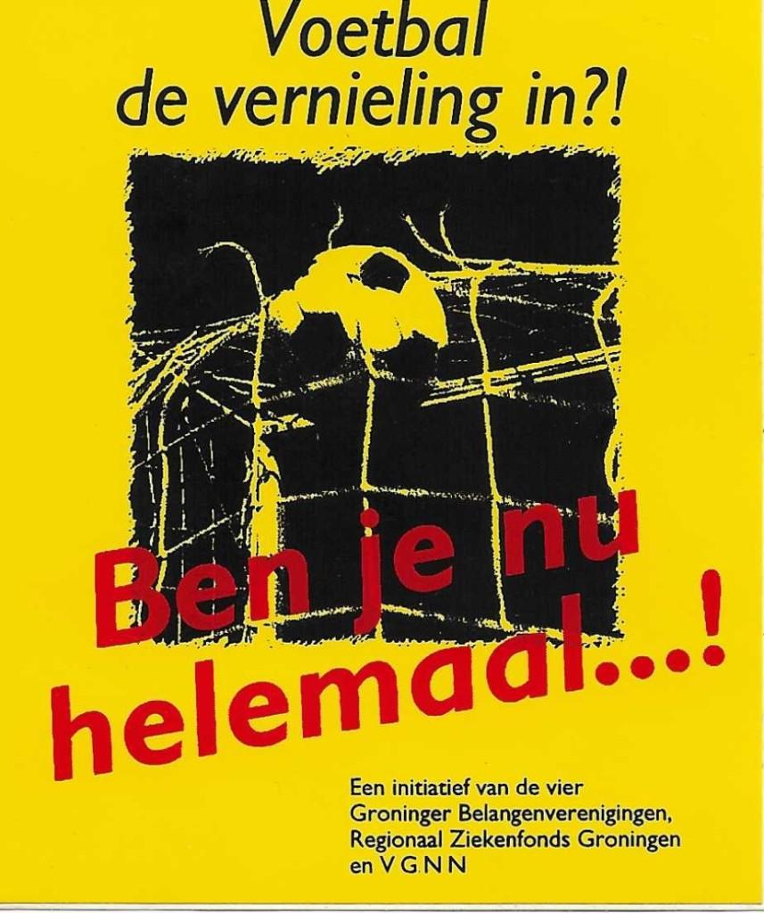 Sticker- -Voetbal de vernieling in ?!, Verzamelen, Verzenden, Nieuw
