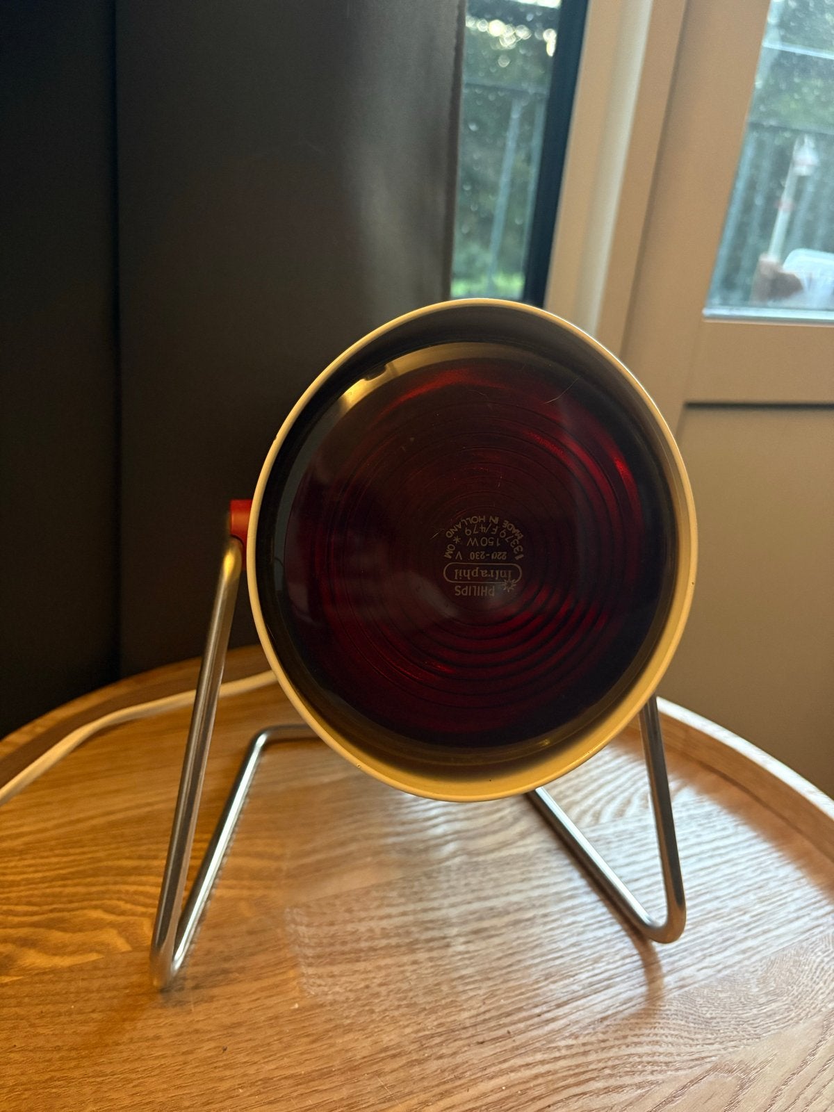 Vintage Philips Infraphil Infraroodlamp - Werkend, Wit, Gebruikt, Philips, Overige fittingen