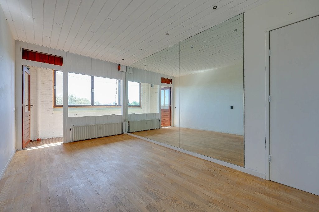 5 gigantische spiegels aan de muur gelijmd, Ophalen, Gebruikt, 200 cm of meer, 100 tot 125 cm