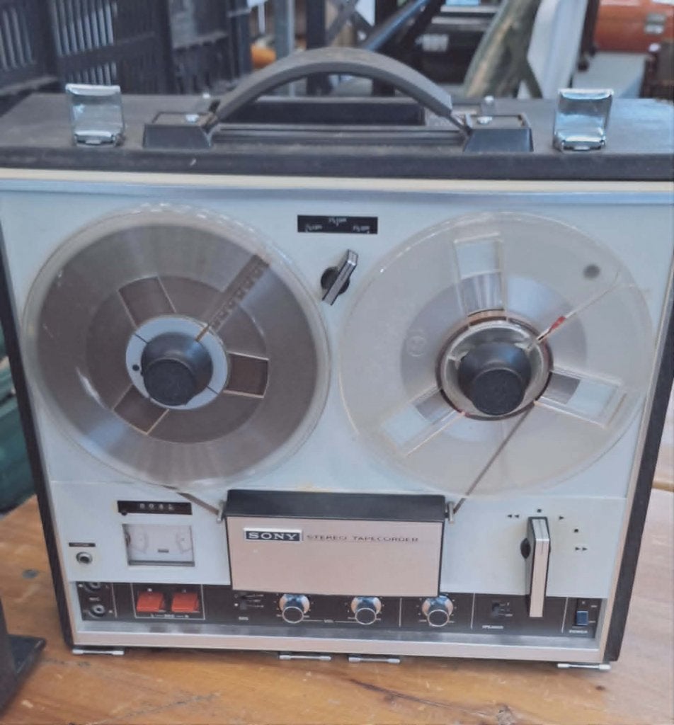 Vintage Sony TC-252 Stereo Bandrecorder - Jaren '70, ., Ophalen of Verzenden, Sony, Met stofkap