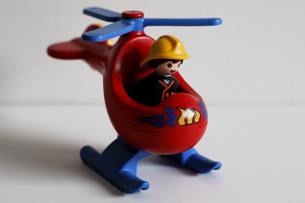 Playmobil 123 brandweer helicopter, Ophalen of Verzenden