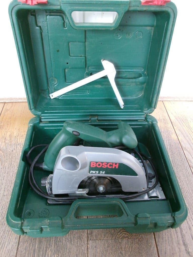 Cirkelzaag Bosch PKS 54, Cirkelzaag, 600 tot 1200 watt, Ophalen of Verzenden, Zo goed als nieuw