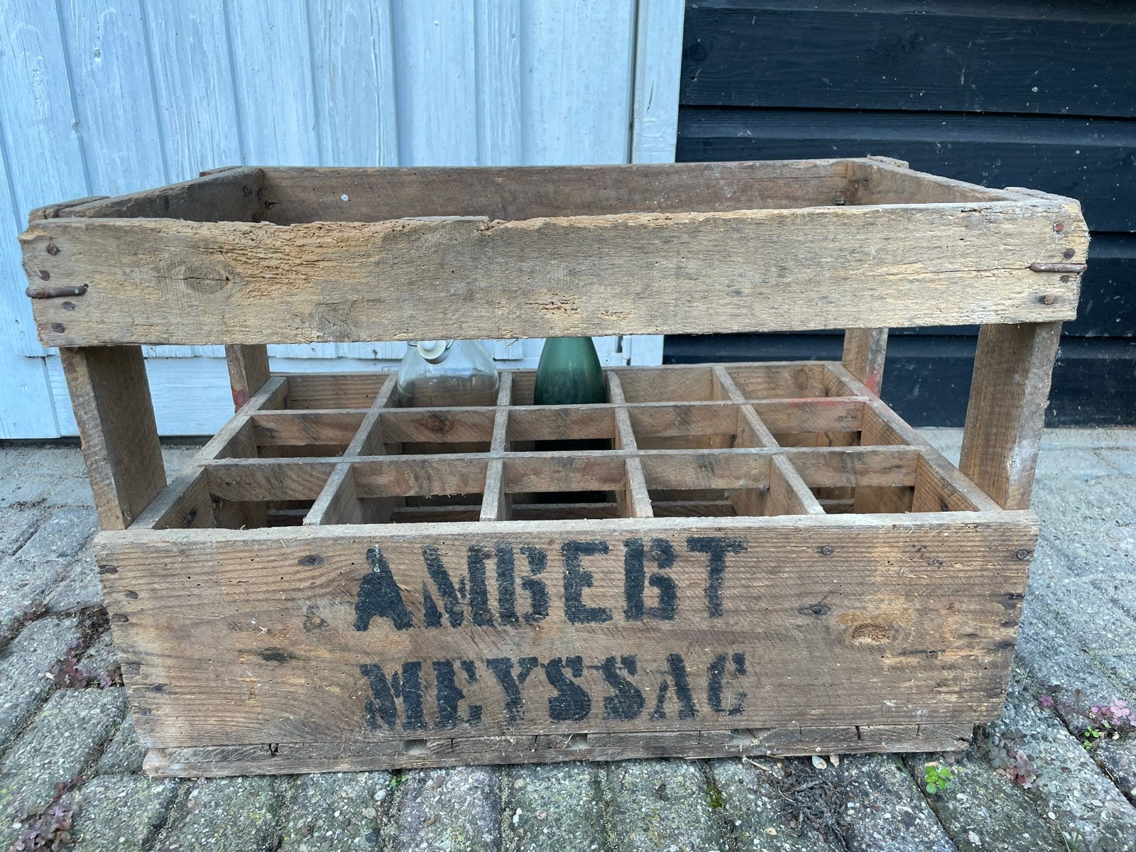 Franse Wijnkist Brocante Hout, Ophalen of Verzenden