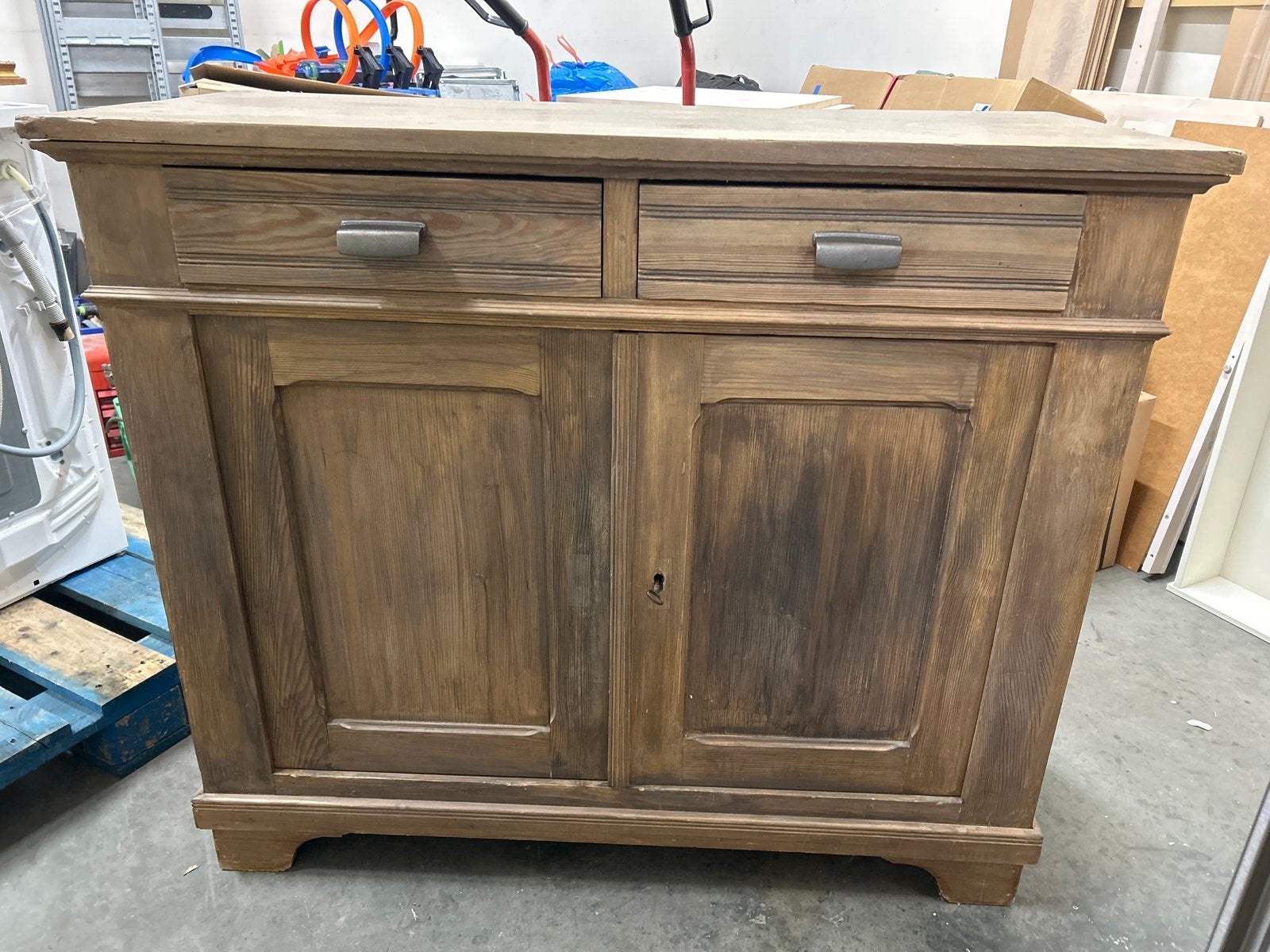 Houten Dressoir met Lades en Deuren - 120x53x103 cm, Antiek en Kunst, Antiek | Meubels | Kasten, Ophalen