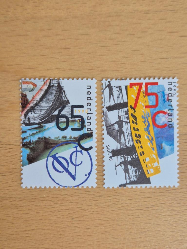 Nederland 1990 VOC en Sail Amsterdam, Postzegels en Munten, Postzegels | Nederland, Ophalen of Verzenden, Na 1940, Postfris