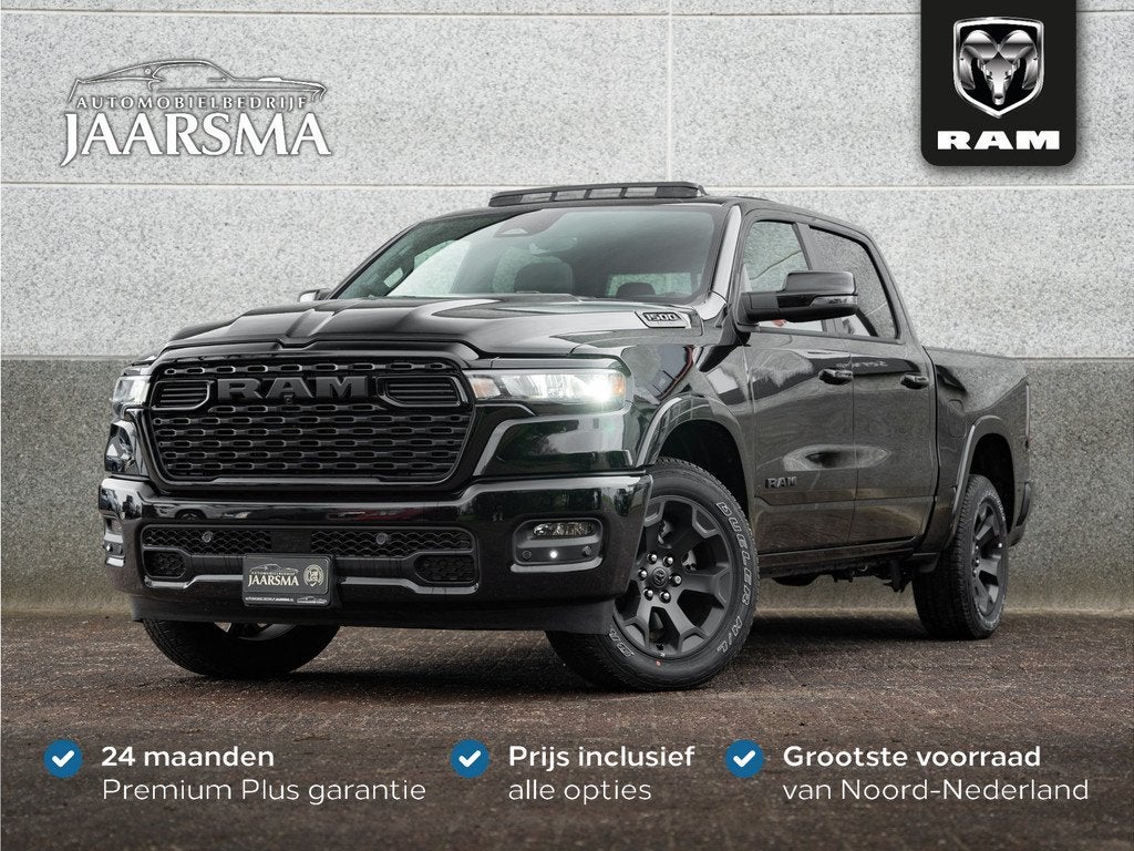 Dodge Ram 1500 3.0L SST 420pk Big Horn Night CrewCab 4x4 |Pr, Auto's, Dodge, Automaat, Stof, Zwart, 2993 cc