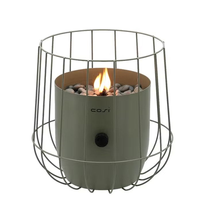 Cosiscoop Basket olijfgroen - vuurkorf - sfeerlicht, Nieuw, Ophalen of Verzenden, Cosi-fires, Nvt