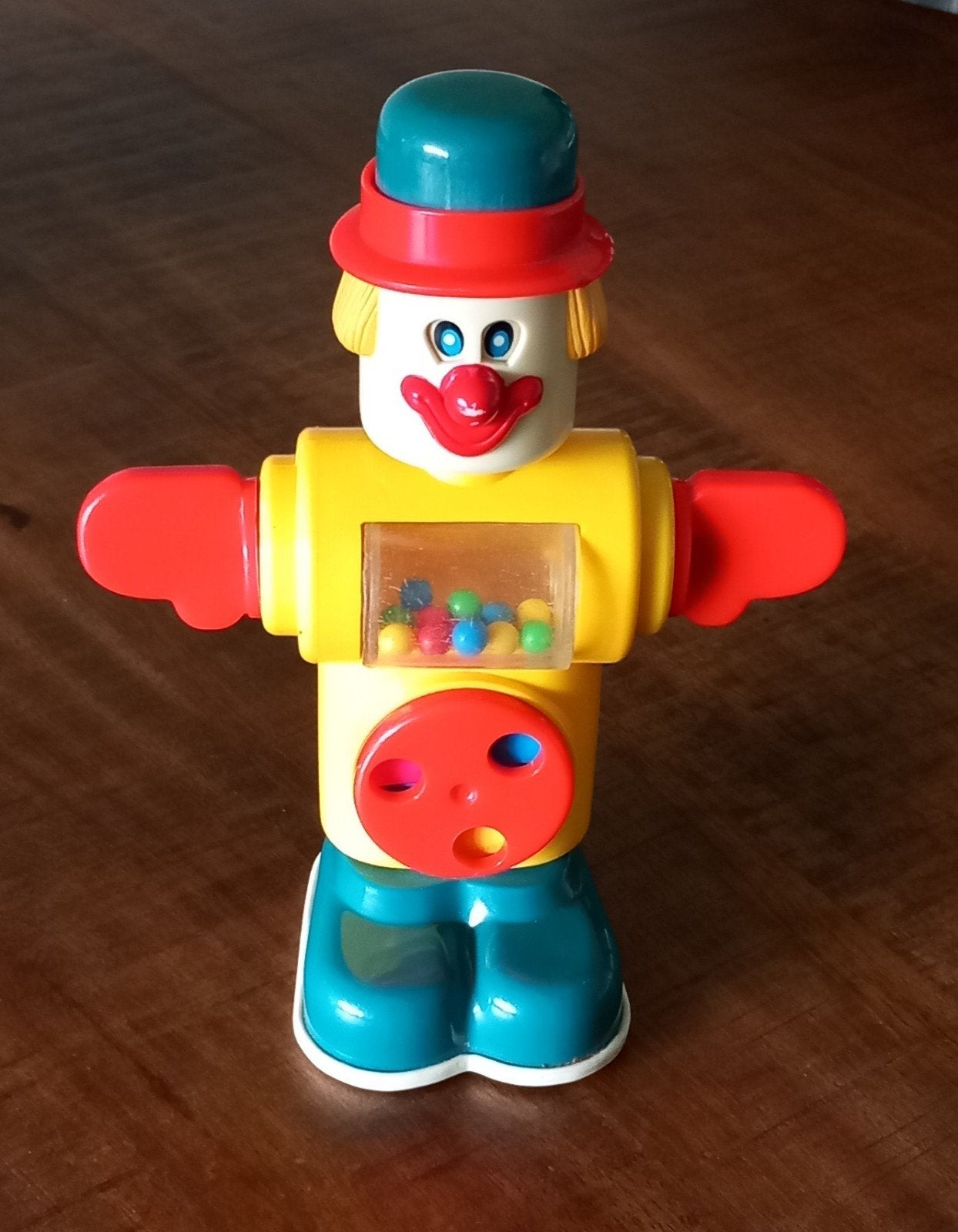 Clown Ambi Toys Barrel Jack Vintage jaren 70, Ophalen of Verzenden, Duw- of Trekspeelgoed