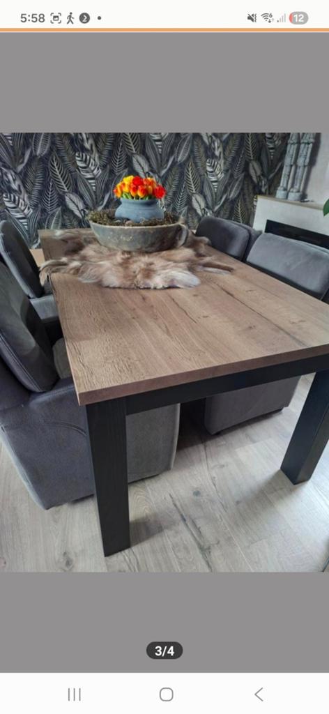 Moderne eettafel 190x100 cm - zo goed als nieuw, Huis en Inrichting, Tafels | Eettafels, 100 tot 150 cm, Zo goed als nieuw, Vijf personen of meer