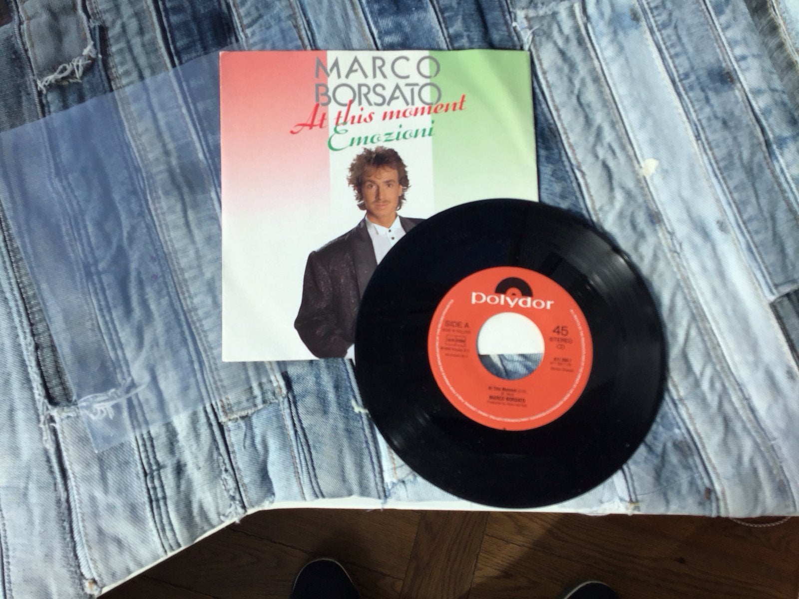 Marco Borsato - At This Moment / Emozioni (Single), Cd's en Dvd's, Vinyl Singles, Originele persing, Ophalen of Verzenden, Gebruikt