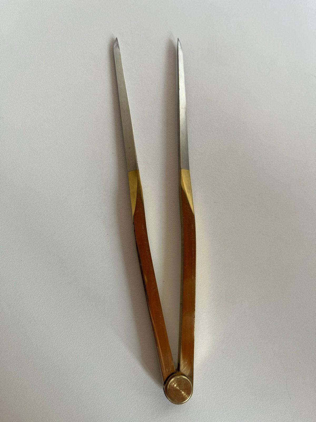 Antieke messing en stalen verdeelpasser, Ophalen of Verzenden